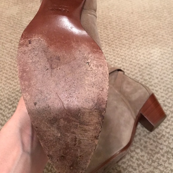 Celine taupe suede ankle boots - Picture 8 of 10